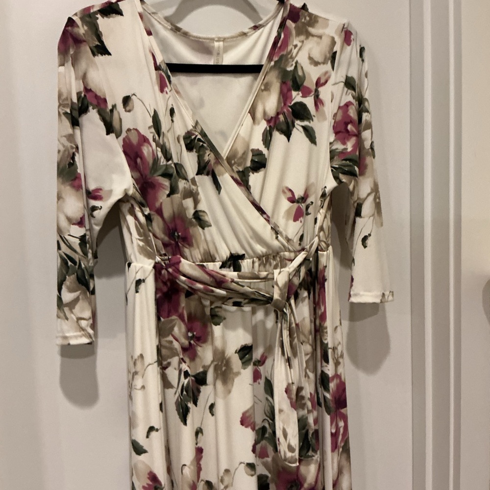 Floral Wrap Dress